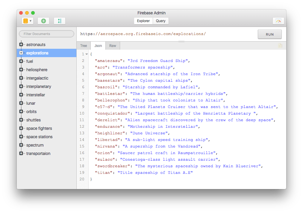 Farebase Admin Screenshot